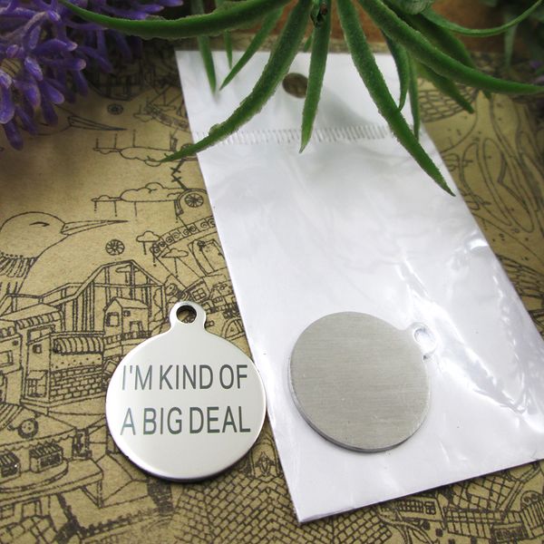 40pcs--"i'm kind of a big deal-"stainless steel charms more style for choosing diy charms pendants for necklace, Bronze;silver
40pcs--"i'm kind of a big deal-"stainless steel charms more style for choosing diy charms pendants for necklace, Bronze;silver