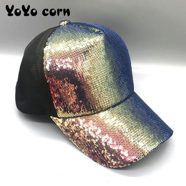 yoyocorn striking pretty adjustable women panama girls hats for party club gathering rainbow sequins shining mesh baseball cap, Blue;gray
yoyocorn striking pretty adjustable women panama girls hats for party club gathering rainbow sequins shining mesh baseball cap, Blue;gray
