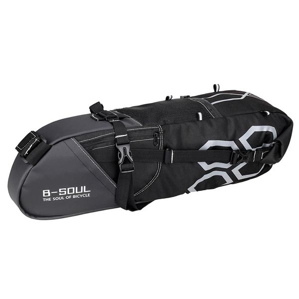 b-soul 10l велосипедов saddle bag большой емкости водонепроницаемый back seat сумка для хранения - черный
b-soul 10l велосипедов saddle bag большой емкости водонепроницаемый back seat сумка для хранения - черный
