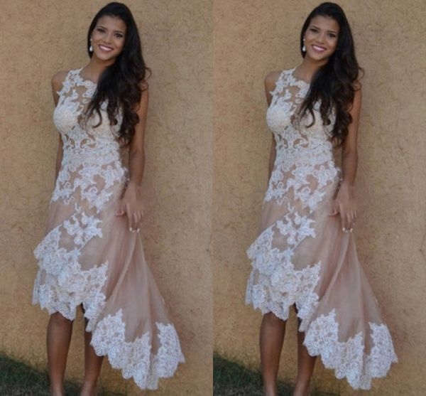 modest white lace champagne hi low wedding dresses gown jewel sheer neck applique a line hollow short front long back wedding bridal gowns
modest white lace champagne hi low wedding dresses gown jewel sheer neck applique a line hollow short front long back wedding bridal gowns