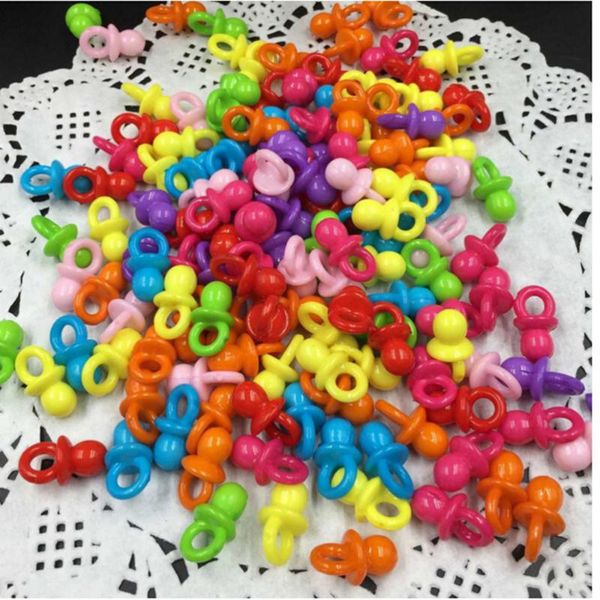 100pcs Baby Mini Pacifiers Feeding Dummies Soother Nipples Feeder Boys Girls Birthday Decorations