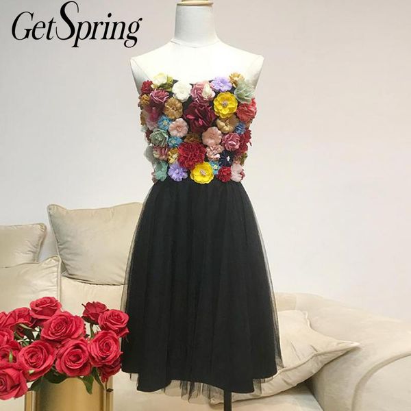 getspring women dress flowers patchwork mesh dresses sleeveless black white vintage flowers dresses women 2020 fashion, Black;gray
getspring women dress flowers patchwork mesh dresses sleeveless black white vintage flowers dresses women 2020 fashion, Black;gray