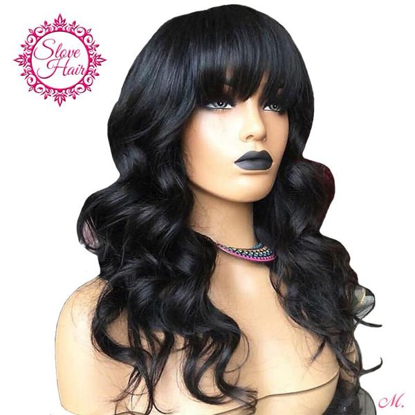 body wave lace front human hair wigs with bangs 130% 13x4 fringe wig for women natural black remy brazilian middle ratio bleach, Black;brown
body wave lace front human hair wigs with bangs 130% 13x4 fringe wig for women natural black remy brazilian middle ratio bleach, Black;brown