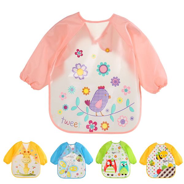 Cartoon Cute Baby Bibs Waterproof Long Sleeve Apron Boy Girls Feeding Smock Bib Burp Clothes babador Children Painting Clothes
Cartoon Cute Baby Bibs Waterproof Long Sleeve Apron Boy Girls Feeding Smock Bib Burp Clothes babador Children Painting Clothes