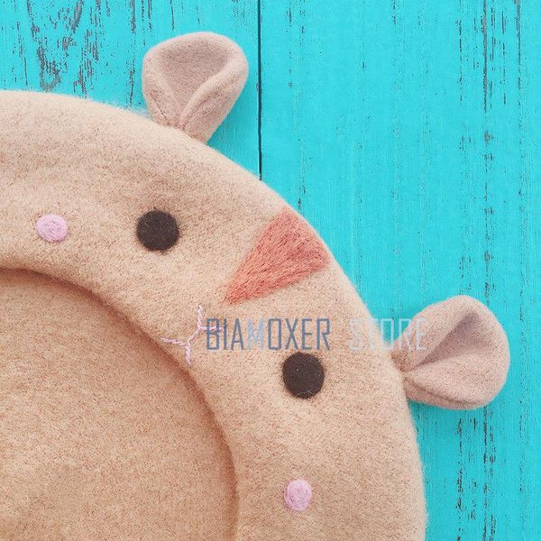 biamoxer mori girl lolita women beret hat felt cap hamster beret painter cap simple sweet birthday fancy warm gift, Blue;gray
biamoxer mori girl lolita women beret hat felt cap hamster beret painter cap simple sweet birthday fancy warm gift, Blue;gray