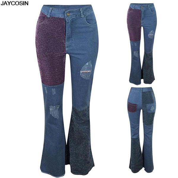 jaycosin jeans women lady fashion holes plice patch zipper jeans trousers pants boot cut pants 2020 new vaqueros mujer, Blue
jaycosin jeans women lady fashion holes plice patch zipper jeans trousers pants boot cut pants 2020 new vaqueros mujer, Blue