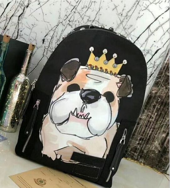 18fw logo backpack designer double shoulders bag with letters men women bags fashion brand back pack rivets animal dog handbags
18fw logo backpack designer double shoulders bag with letters men women bags fashion brand back pack rivets animal dog handbags