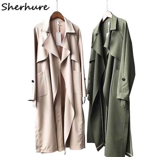 2019 spring women long coat turn down collar harajuku women army green trench coat casaco feminino abrigo mujer trench femme, Tan;black
2019 spring women long coat turn down collar harajuku women army green trench coat casaco feminino abrigo mujer trench femme, Tan;black