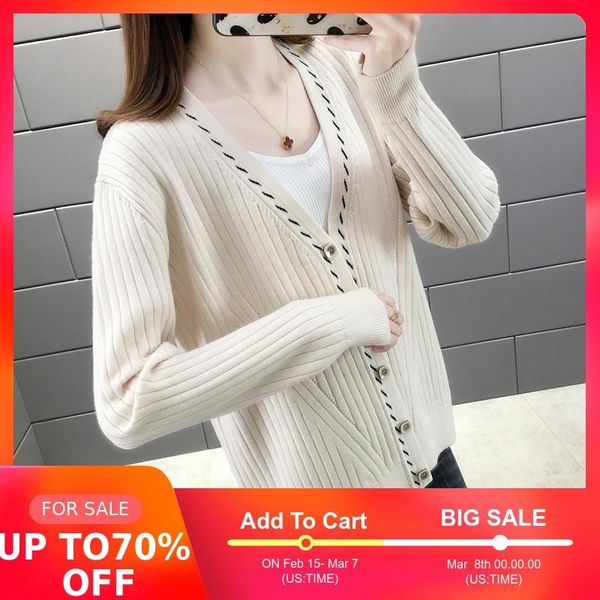 2020 spring new slim knit single breasted women's cardiganl11794-46, White
2020 spring new slim knit single breasted women's cardiganl11794-46, White