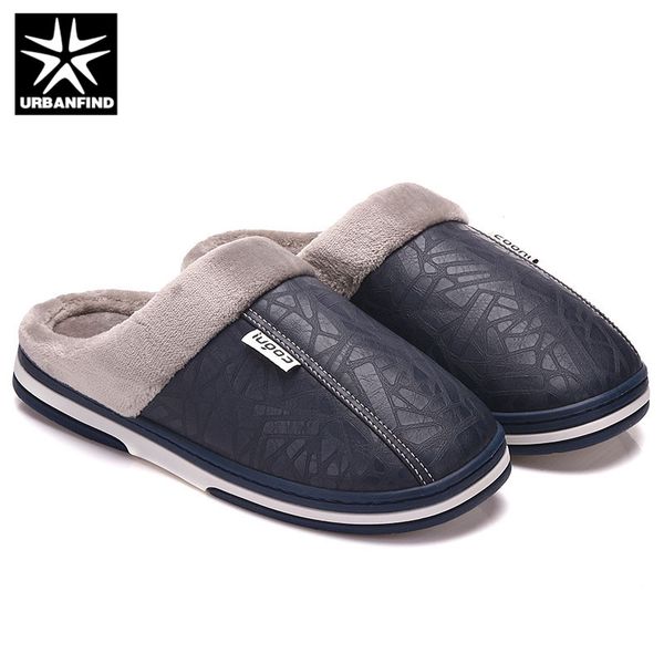 men shoes winter warm slippers indoor slippers plus size 45 solid pu leather shoes waterproof male adult, Blue;gray
men shoes winter warm slippers indoor slippers plus size 45 solid pu leather shoes waterproof male adult, Blue;gray
