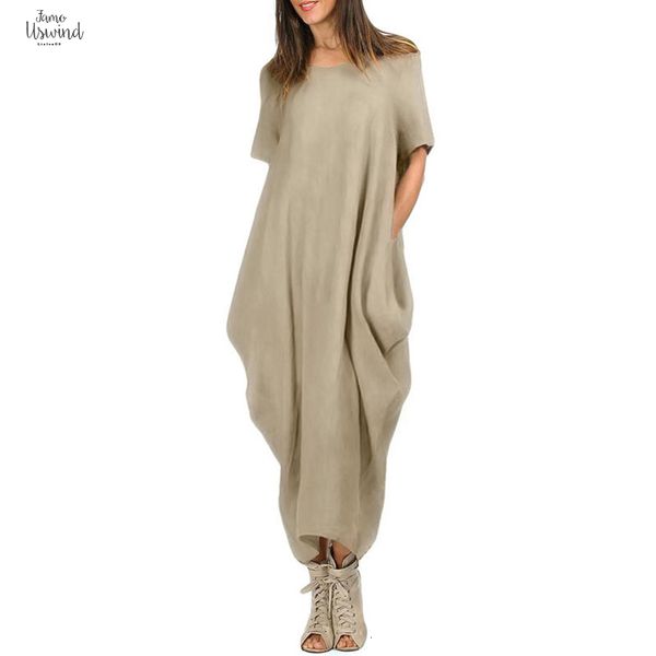 casual women maxi dress o neck female pocket summer baggy plus size 4xl 5xl long dresses loose vestido, Black;gray
casual women maxi dress o neck female pocket summer baggy plus size 4xl 5xl long dresses loose vestido, Black;gray