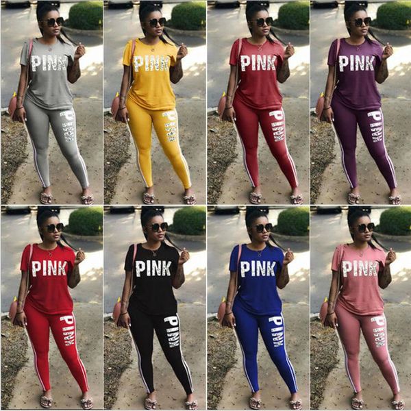PINK женщин летом короткий рукав 2 шт набор спортивного костюма плюс размера Tracksuit письма нарядов Tshirt поножей вскользь sweatsuits спортивную 013
PINK женщин летом короткий рукав 2 шт набор спортивного костюма плюс размера Tracksuit письма нарядов Tshirt поножей вскользь sweatsuits спортивную 013