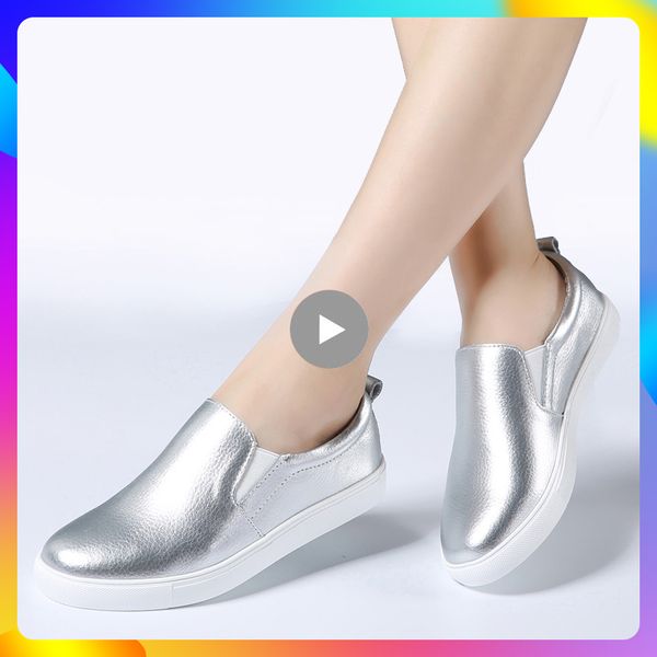 spring women loafers genuine leather flats slip on comfortable nurse shoes white sneakers ladies tennis shoes for women 505, Black
spring women loafers genuine leather flats slip on comfortable nurse shoes white sneakers ladies tennis shoes for women 505, Black