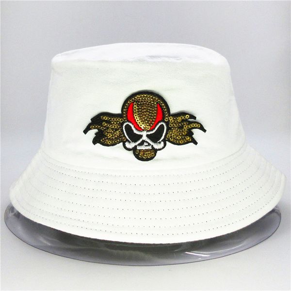 the new style sequins skull embroidery bucket hat fisherman hat outdoor travel sun cap hats for child men and women 20
the new style sequins skull embroidery bucket hat fisherman hat outdoor travel sun cap hats for child men and women 20