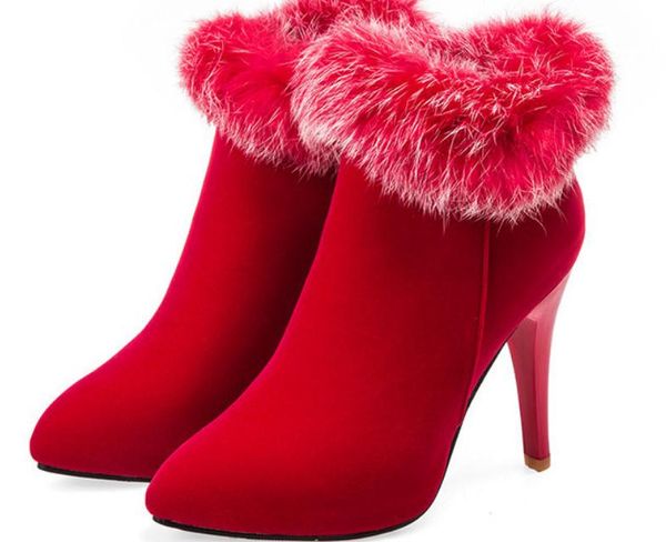2018 suede women's boots in winter with new style high heel fine heel pointed end keep warm non-slip@26, Black
2018 suede women's boots in winter with new style high heel fine heel pointed end keep warm non-slip@26, Black