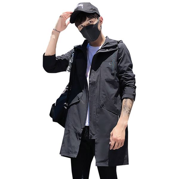 spring autumn mens trench coat with hat zipper long sleeve slim fit trend coat windbreaker long jacket men hooded jacket, Tan;black
spring autumn mens trench coat with hat zipper long sleeve slim fit trend coat windbreaker long jacket men hooded jacket, Tan;black