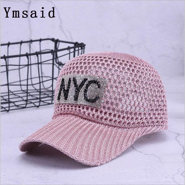 ymsaid summer women's fashion mesh cap sunscreen breathable letter nyc rhinestone baseball cap snapback female hat summer caps, Blue;gray
ymsaid summer women's fashion mesh cap sunscreen breathable letter nyc rhinestone baseball cap snapback female hat summer caps, Blue;gray
