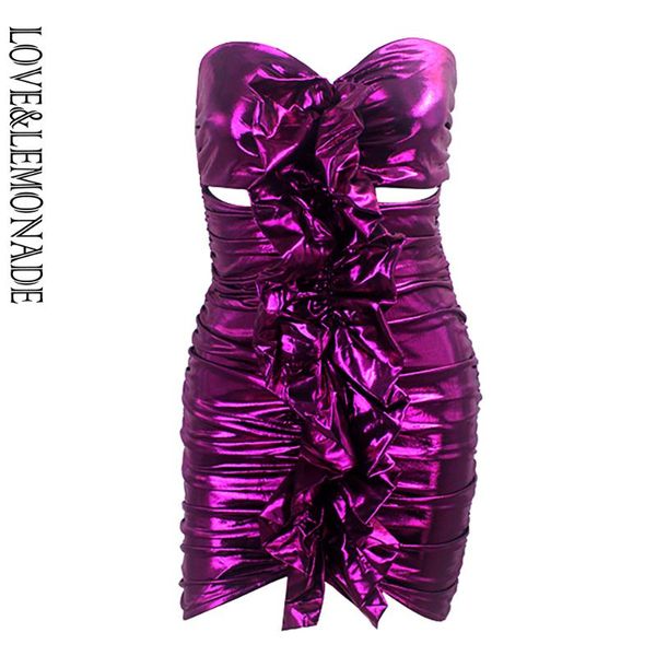 love & lemonade purple cut out ruffled bodycon reflective elastic mini dress lm90210, Black;gray
love & lemonade purple cut out ruffled bodycon reflective elastic mini dress lm90210, Black;gray