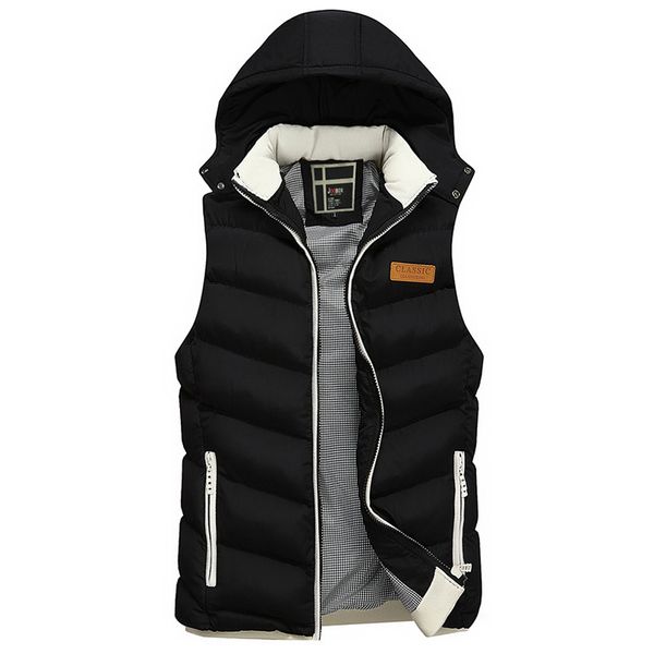fashion men cotton vest autumn winter cotton-padded hooded casual waistcoat men solid color sleeveless jacket male outerwear 3xl, Black;white
fashion men cotton vest autumn winter cotton-padded hooded casual waistcoat men solid color sleeveless jacket male outerwear 3xl, Black;white