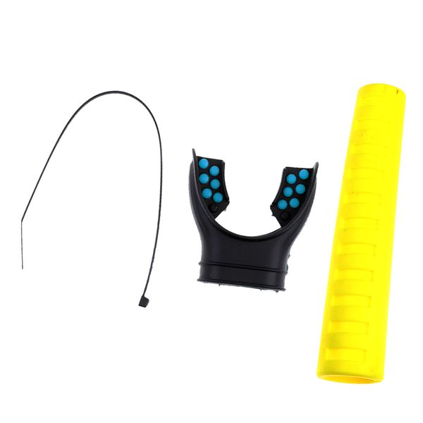 silicone diving snorkeling mouthpiece with tie scuba hose protector vented sleeve grip
silicone diving snorkeling mouthpiece with tie scuba hose protector vented sleeve grip