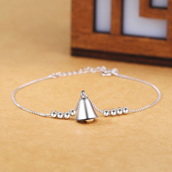 925 sterling silver bell charm bracelets anklets christmas gift silver jewelry wholesale, Black
925 sterling silver bell charm bracelets anklets christmas gift silver jewelry wholesale, Black