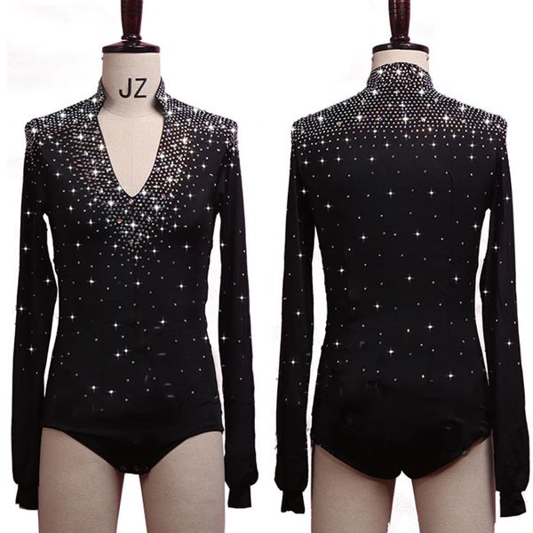 2018 latin dance shirts men long sleeve v neck sequin middle east diamond ballroom shirt competition dancing clothes dn1948, Black;red
2018 latin dance shirts men long sleeve v neck sequin middle east diamond ballroom shirt competition dancing clothes dn1948, Black;red