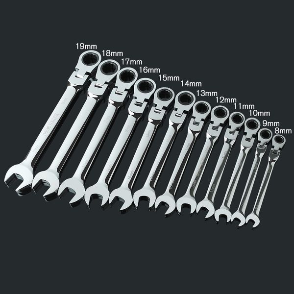 12pcs 8mm-19mm activities ratchet gear wrench set flexible open end wrenches for bike car mechanical repair hand tools set
12pcs 8mm-19mm activities ratchet gear wrench set flexible open end wrenches for bike car mechanical repair hand tools set