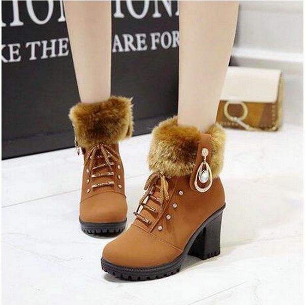 wearable winter boots ladies shoes women boots snow ankle fashion comfortable warm high heels 2019 winter, Black
wearable winter boots ladies shoes women boots snow ankle fashion comfortable warm high heels 2019 winter, Black