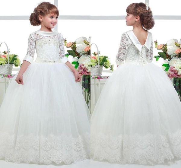 2019 white princess flower girls dresses for weddings jewel neck 1/2 sleeve tulle lace applique ball gown girls pageant gowns kids proms, White;blue
2019 white princess flower girls dresses for weddings jewel neck 1/2 sleeve tulle lace applique ball gown girls pageant gowns kids proms, White;blue