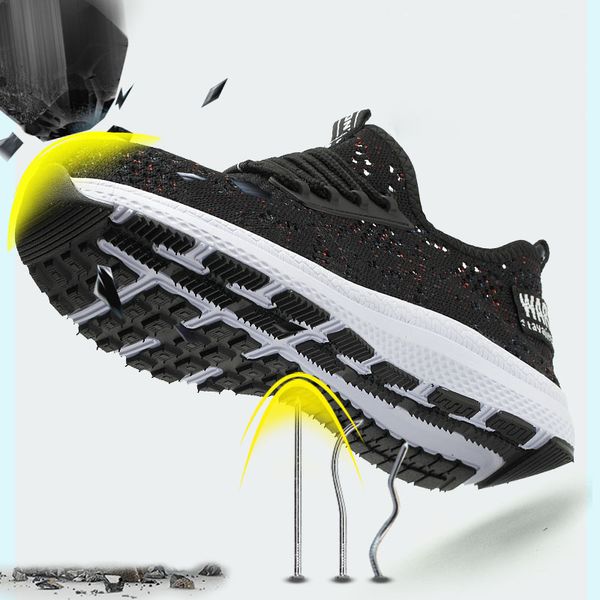 new exhibition men steel toe safety shoes anti-smashing breathable safety boots durable work protective labor insurance shoes, Black
new exhibition men steel toe safety shoes anti-smashing breathable safety boots durable work protective labor insurance shoes, Black