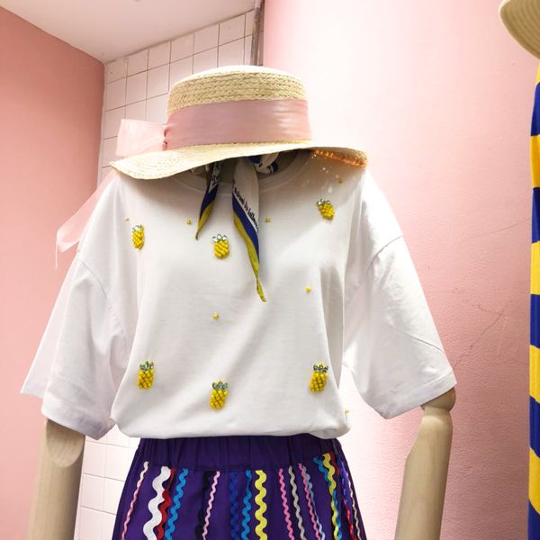 short-sleeved t-shirt for women in the summer of 2019 new korean version of loose-bottomed half-sleeved t-shirt jacket, White
short-sleeved t-shirt for women in the summer of 2019 new korean version of loose-bottomed half-sleeved t-shirt jacket, White