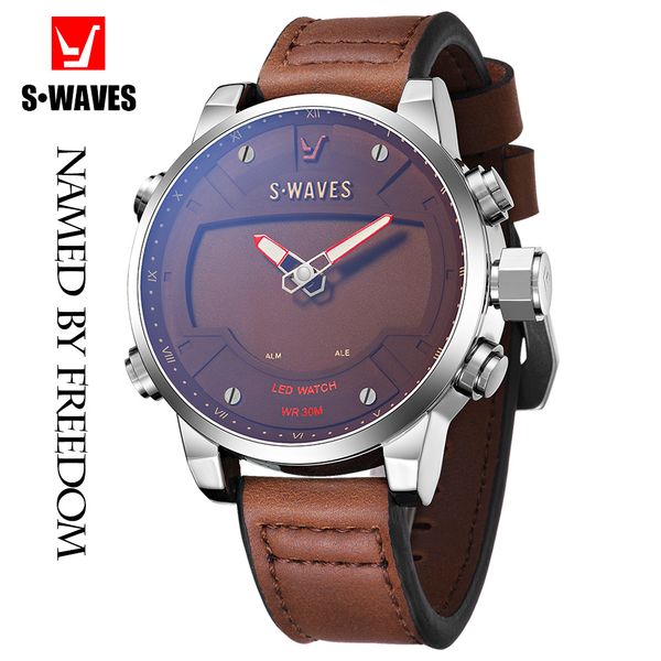 luxuryswaves brand wristwatch mens led fashion waches men watch leather sports alarm clock silver coffee water resistant reloj hombre, Slivery;brown
luxuryswaves brand wristwatch mens led fashion waches men watch leather sports alarm clock silver coffee water resistant reloj hombre, Slivery;brown