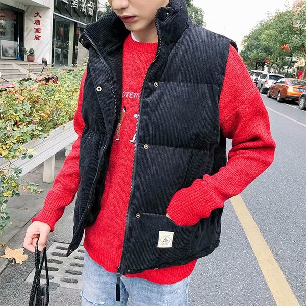 autumn and winter men's trend horseshoe corduroy horse clip handsome hundred cotton trim body warm jacket, Black;white
autumn and winter men's trend horseshoe corduroy horse clip handsome hundred cotton trim body warm jacket, Black;white