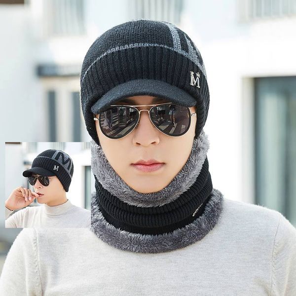 kitted winter hat and scarf set men women thicken wool skullies beains hat ring scarf female hats keep warm, Blue;gray
kitted winter hat and scarf set men women thicken wool skullies beains hat ring scarf female hats keep warm, Blue;gray