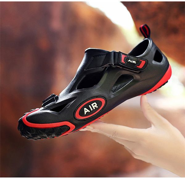 shock absorption comfort hole shoes wear-resistant anti-collision baotou large size beach fashion non-slip grip sandals shoes, Black
shock absorption comfort hole shoes wear-resistant anti-collision baotou large size beach fashion non-slip grip sandals shoes, Black