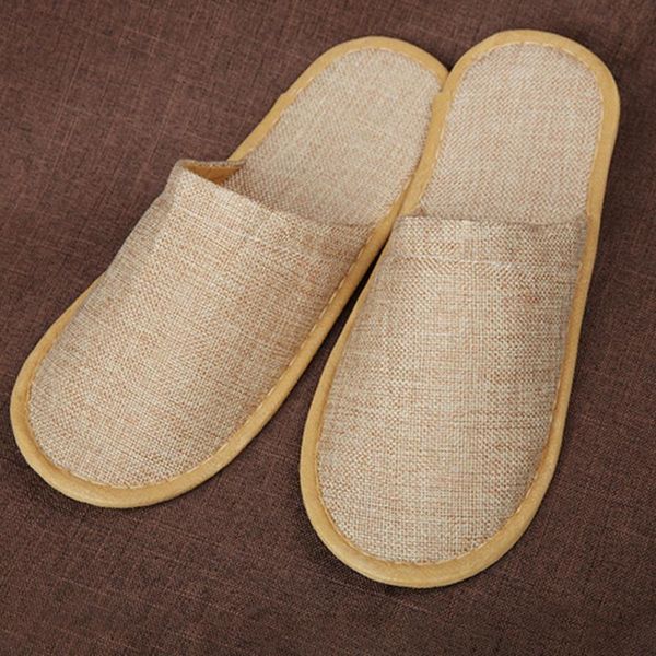 5 pairs disposable slippers comfortable spa guest travel l slipper adults casual slippers linen anti slip shoes, Black
5 pairs disposable slippers comfortable spa guest travel l slipper adults casual slippers linen anti slip shoes, Black