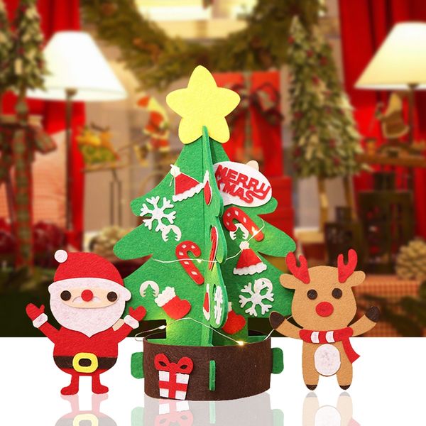 abfy-1 pcs diy non-woven fabric christmas tree with ornaments kid's christmas toys gifts new year table desk decoration xmas g
abfy-1 pcs diy non-woven fabric christmas tree with ornaments kid's christmas toys gifts new year table desk decoration xmas g
