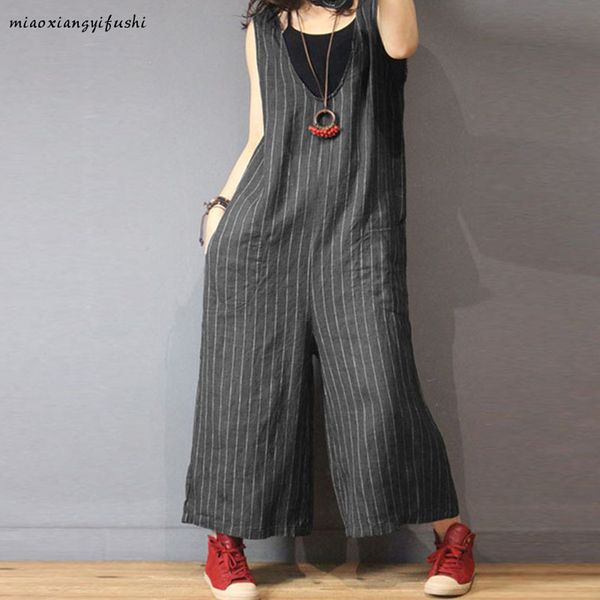 womail fashion overalls for woman jumpsuit summer striped print casual cotton and iinen long jumpsuit loose plus size jun08, Black;white
womail fashion overalls for woman jumpsuit summer striped print casual cotton and iinen long jumpsuit loose plus size jun08, Black;white
