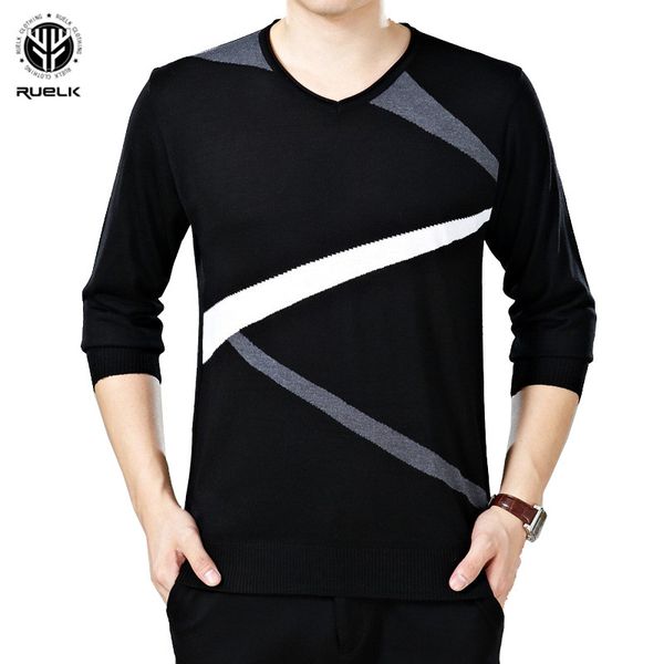 ruelk new autumn winter fashion brand clothing pullover mens sweaters o-neck slim fit breathable solid color sweaters for men, White;black
ruelk new autumn winter fashion brand clothing pullover mens sweaters o-neck slim fit breathable solid color sweaters for men, White;black