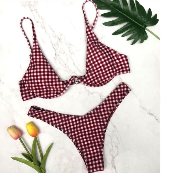 women female underwire padded bra lattice plaid split beach bikini set female swimsuit swimwear brazilian maillot tankini plavky, White;black
women female underwire padded bra lattice plaid split beach bikini set female swimsuit swimwear brazilian maillot tankini plavky, White;black