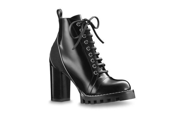 star trail designer ankle boot high-heeled heel shoes booties boots with patches lace up high heel boots, Black
star trail designer ankle boot high-heeled heel shoes booties boots with patches lace up high heel boots, Black