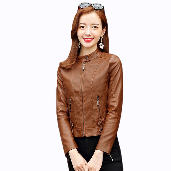 leather clothing women jacket 2019 spring and autumn new fashion women's leather coat short slim female outerwear plus size, Black
leather clothing women jacket 2019 spring and autumn new fashion women's leather coat short slim female outerwear plus size, Black