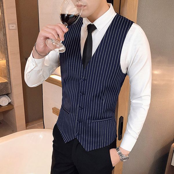 new arrival dress vests for men slim fit mens suit vest male waistcoat gilet homme casual sleeveless formal business jacke, Black;white
new arrival dress vests for men slim fit mens suit vest male waistcoat gilet homme casual sleeveless formal business jacke, Black;white