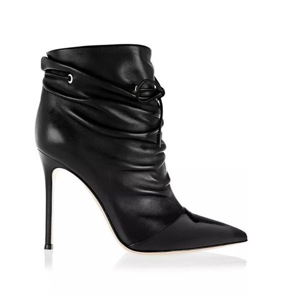 bbzai new style europe and america big code shoes woman 11cm thin heels short boots stage performance 34-44 45, Black
bbzai new style europe and america big code shoes woman 11cm thin heels short boots stage performance 34-44 45, Black
