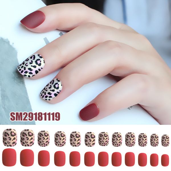 24pcs ladies diy fake nail leopard pttern frosted matte diy manicure false nails decals, Red;gold
24pcs ladies diy fake nail leopard pttern frosted matte diy manicure false nails decals, Red;gold