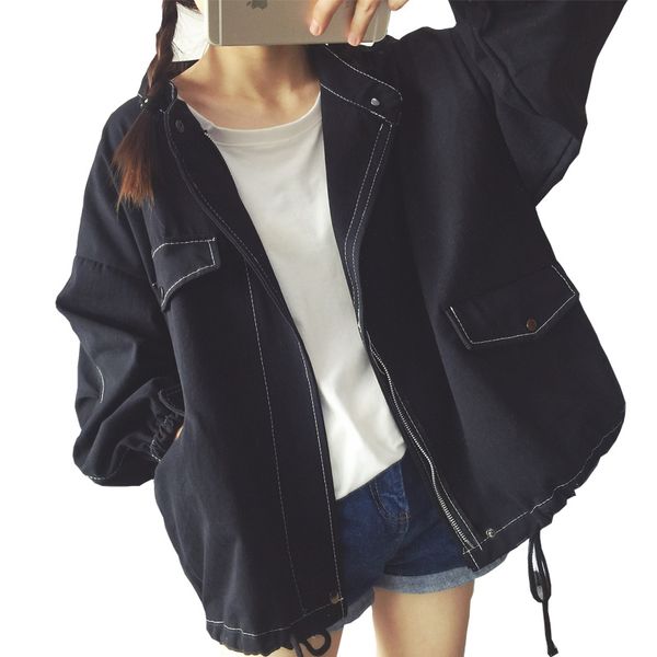 autumn bf harajuku women korean jacket short coat women winter plus velvet lamb coats cotton winter jacket womens outwear coat, Black;brown
autumn bf harajuku women korean jacket short coat women winter plus velvet lamb coats cotton winter jacket womens outwear coat, Black;brown