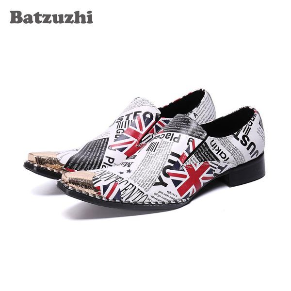 rock men shoes pointed metal leather dress shoes men personality party and wedding zapatos hombre, us6-12, Black
rock men shoes pointed metal leather dress shoes men personality party and wedding zapatos hombre, us6-12, Black