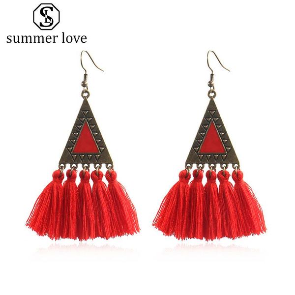 2019 vintage ethnic triangle tassel dangle earrings for women bohemian long fringed geometric drop earring statement jewelry gift, Silver
2019 vintage ethnic triangle tassel dangle earrings for women bohemian long fringed geometric drop earring statement jewelry gift, Silver