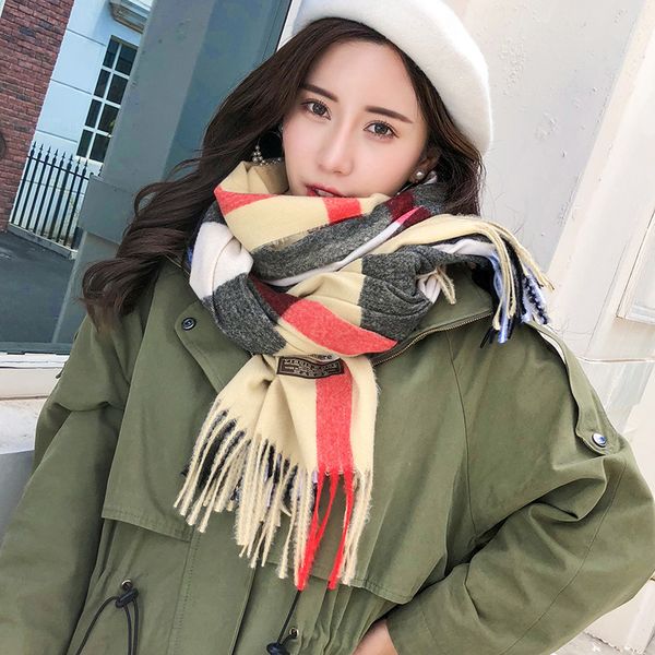 brand autumn and winter new imitation cashmere scarf korean fashion wild shawl vintage england tassel plaid scarf
brand autumn and winter new imitation cashmere scarf korean fashion wild shawl vintage england tassel plaid scarf
