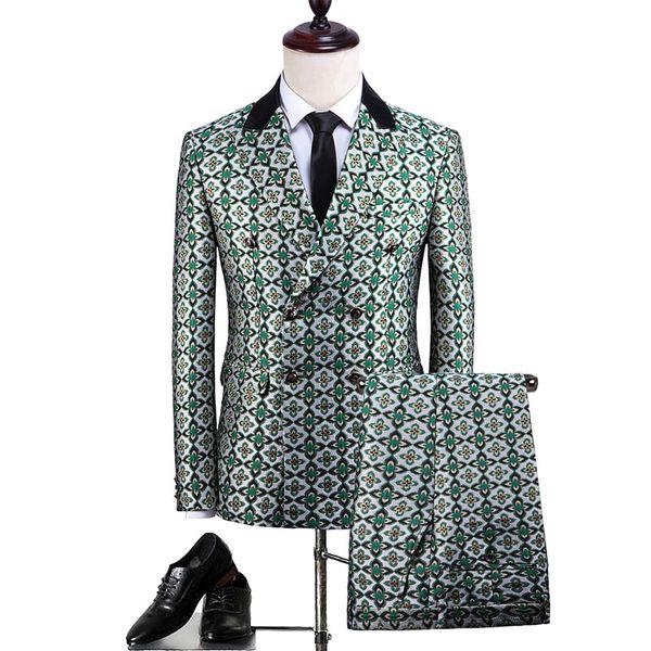 2019 autumn and winter new men's suit 2 sets of high-quality business casual embroidery craft fashion trend men's dress, White;black
2019 autumn and winter new men's suit 2 sets of high-quality business casual embroidery craft fashion trend men's dress, White;black
